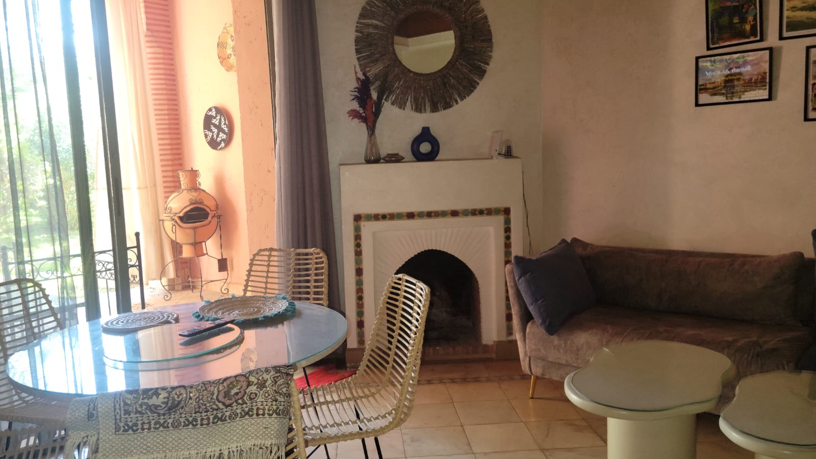 Appartement meublé en rez-de-jardin – Palmeraie 2
